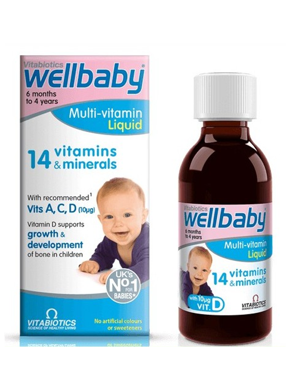 Wellbaby Multivitamin Liquid From 6 months To 4 Years-150 ml Wellbaby Multivitamin Liquid From 6 months To 4 Years-150 ml